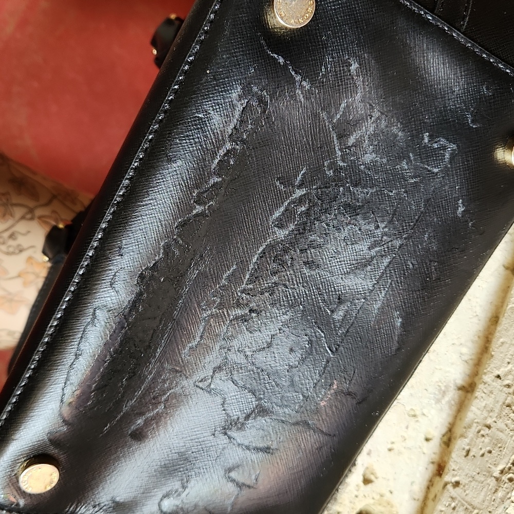 Michael Kors Black Leather Tote Bag - Picture 12 of 12